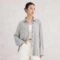 K3083X  Linen long blouse luxury womens clothing high quality spring summer clothes