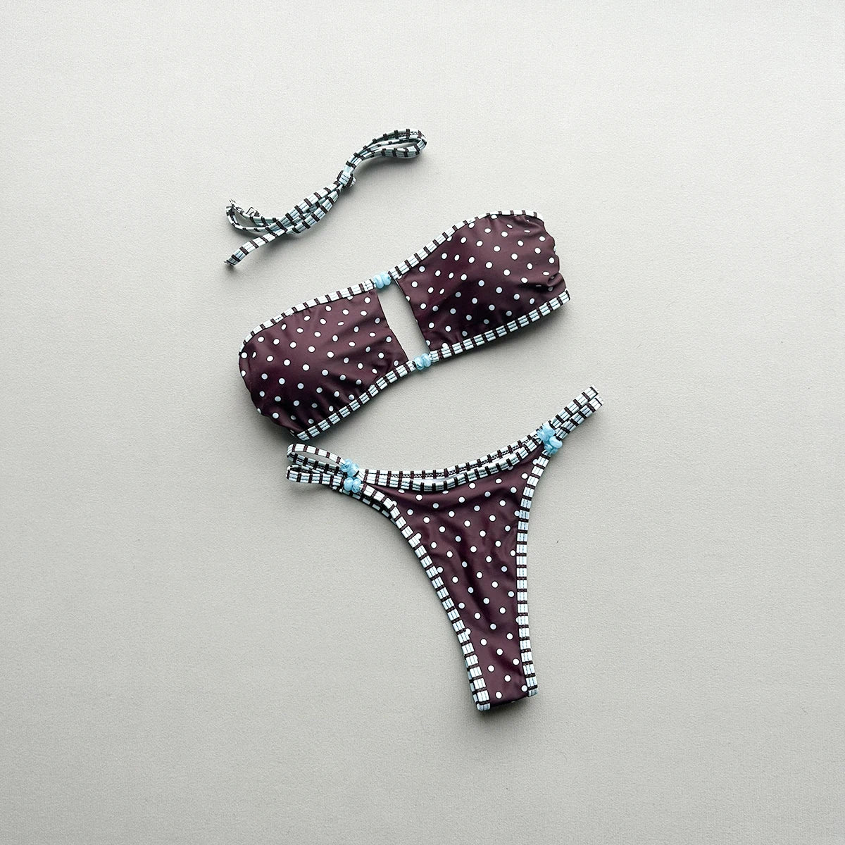 Bandeau Bikinis 2026 Sexy Women Swimsuit Swimwear Female Bikini Set Brazilian Dot Biquini Bathing Suit Swimming Suit Beachwear