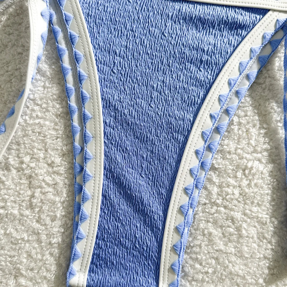 Splicing Wrinkled Pleated Bikinis Set Women Swimwear Two-pieces Bikini Tie Side Thong Bathing Suit Swim Biquine Купальник