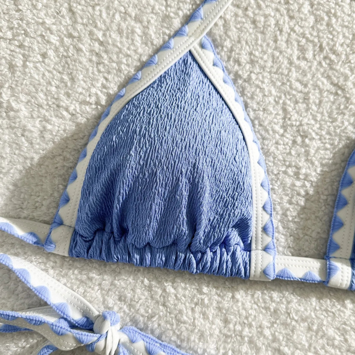 Splicing Wrinkled Pleated Bikinis Set Women Swimwear Two-pieces Bikini Tie Side Thong Bathing Suit Swim Biquine Купальник